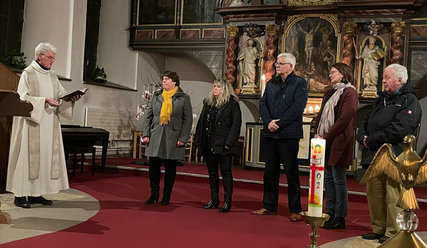 Die Einführung des neuen Kirchengemeinderats in der Dreikönigskirche - Copyright: A. Karl